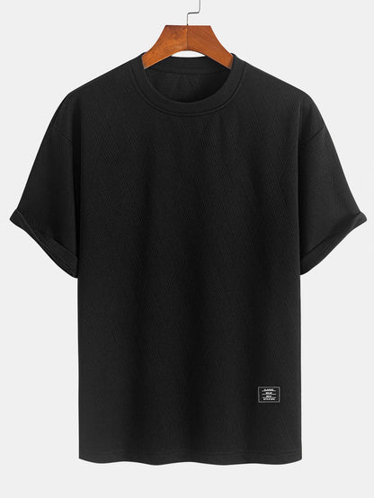 Relax Fit Diamond Jacquard T-Shirt & Diamond Jacquard Shorts